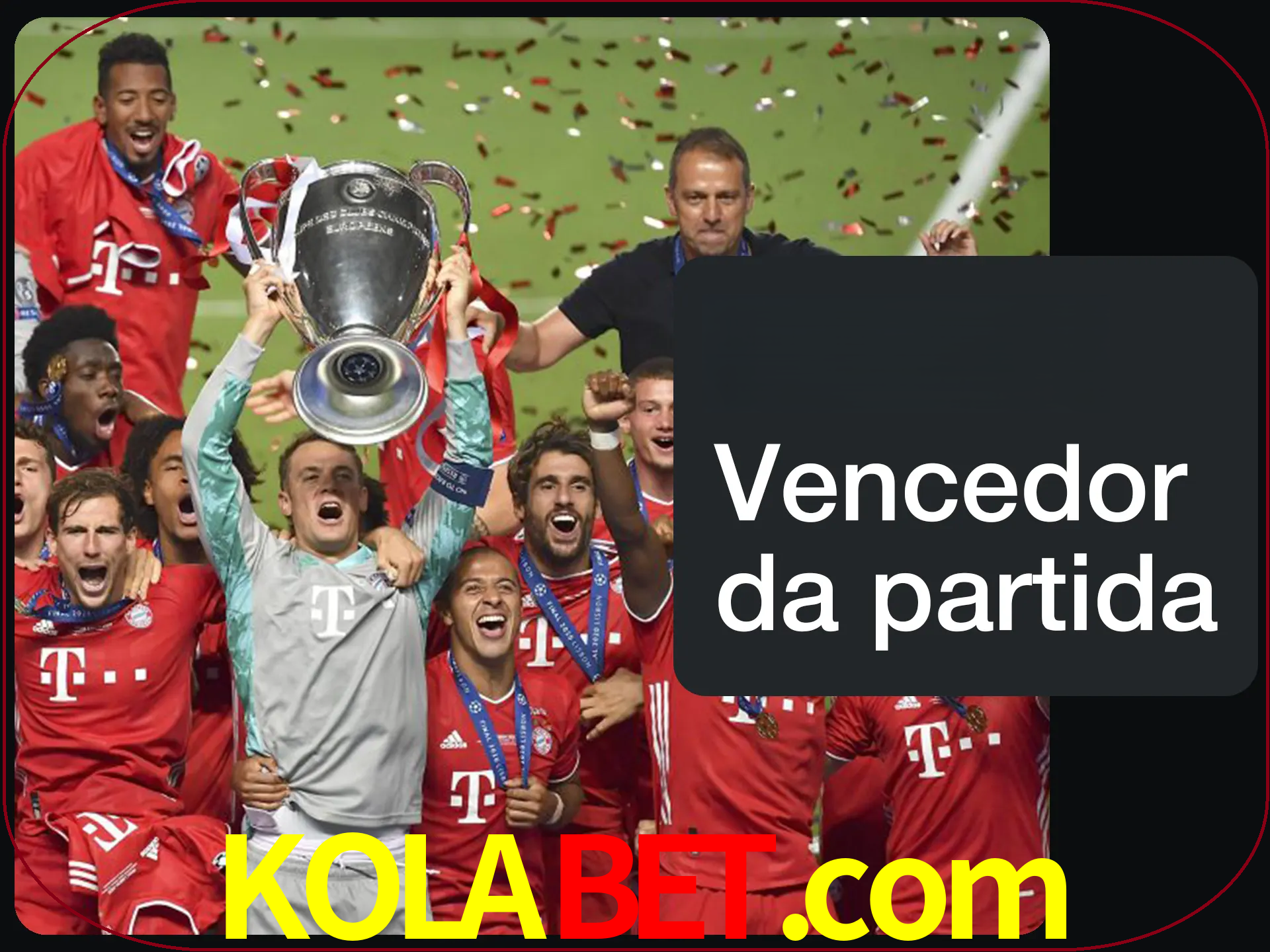 Aposte no vencedor e ganhe uma grande quantia de dinheiro.