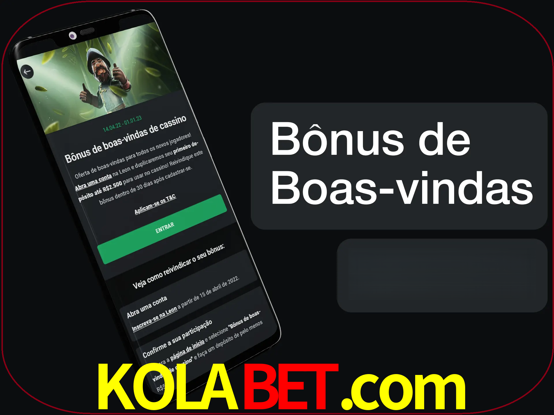 Não se esqueça de usar o bônus de boas-vindas.