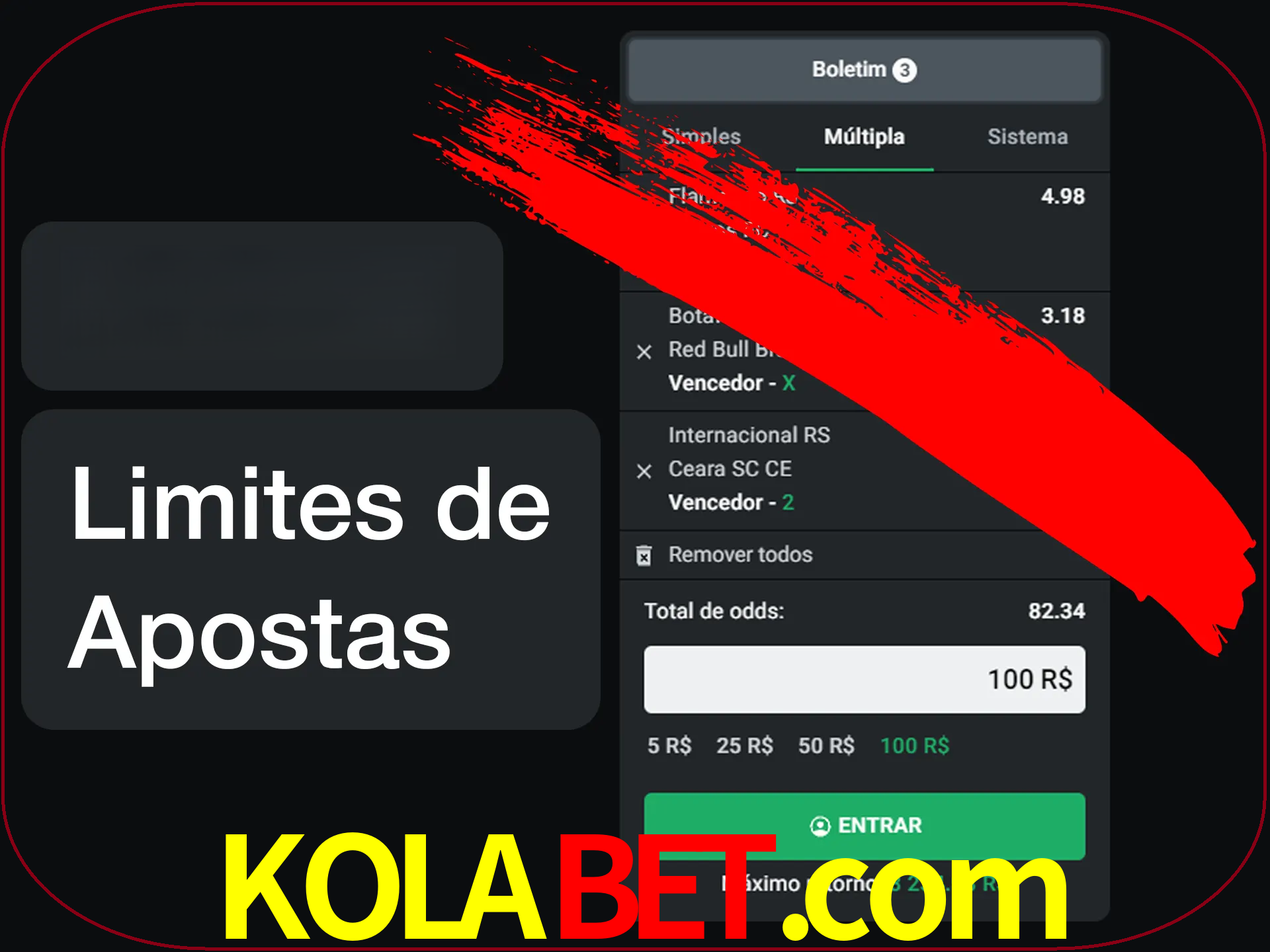 Não faça apostas loucas.