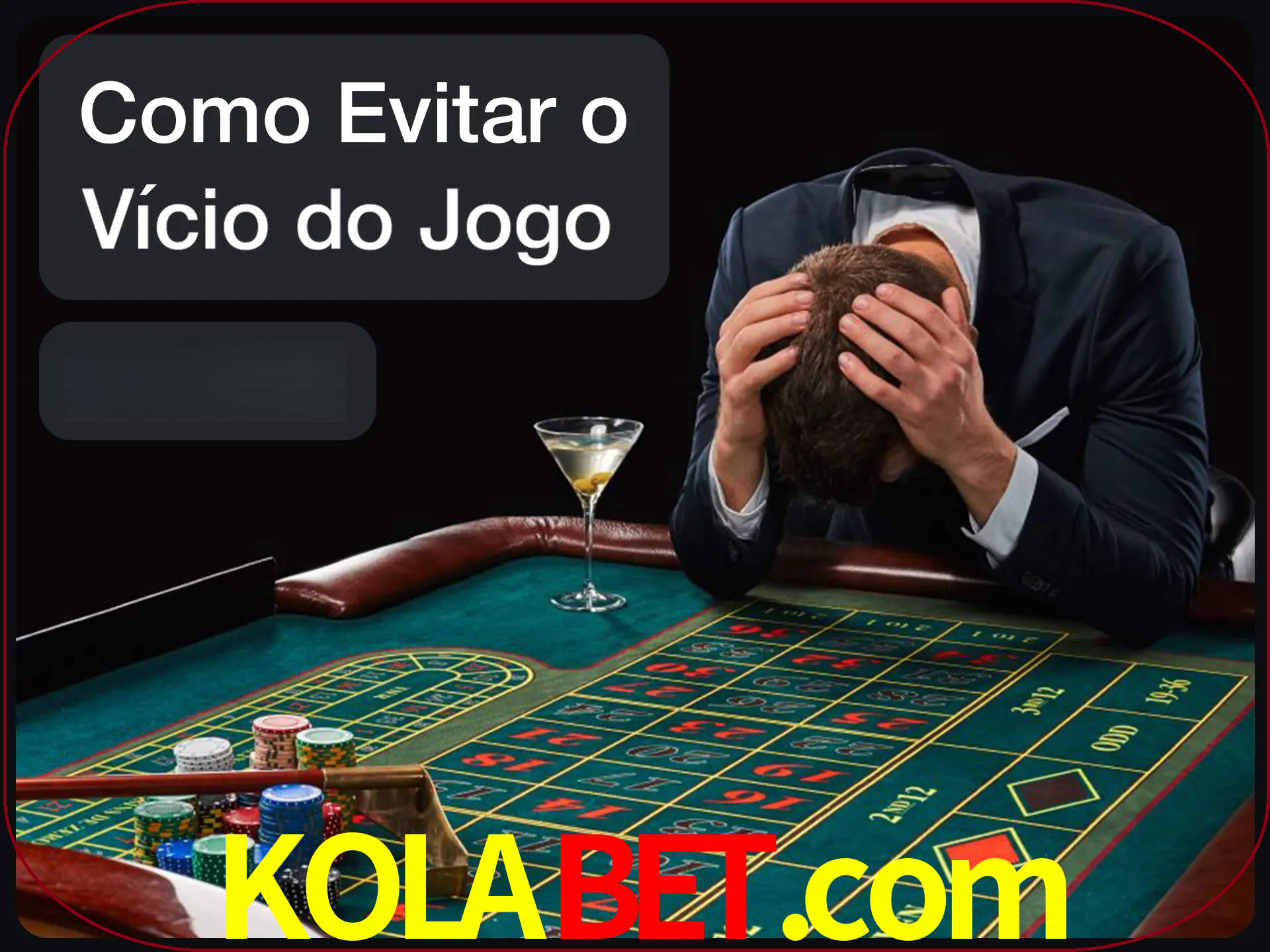 Você é responsável por cada uma de suas apostas.